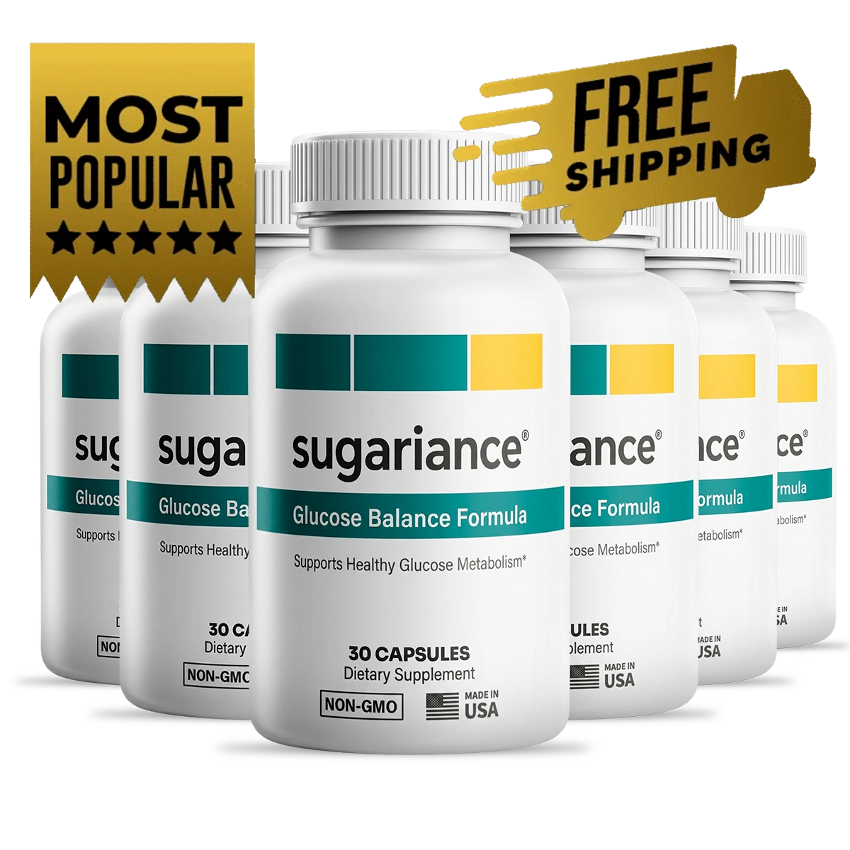 Sugariance    6 Bottle Package - Best Value Supplement  Loss Formula